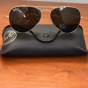 Ray Ban Aviator Classic Sunglasses- polarized